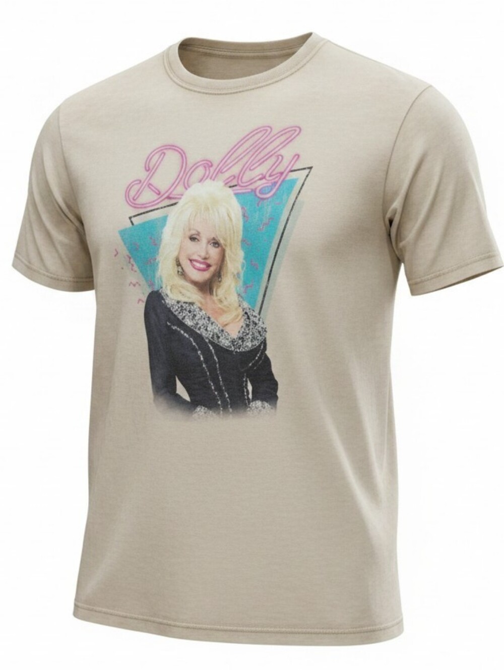 Dolly Parton Adult Neon Sign Graphic Tee, Size Medium, New